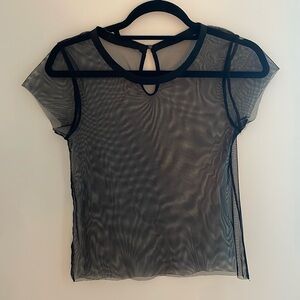 Sheer Black Tee